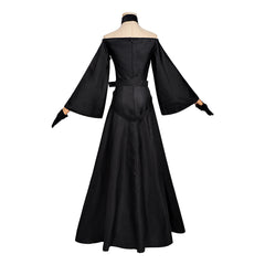 The Ribbon Hero (2026) Velvet Black Dress Set Outfits Cosplay Costume