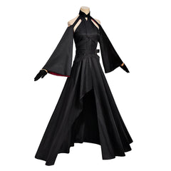 The Ribbon Hero (2026) Velvet Black Dress Set Outfits Cosplay Costume