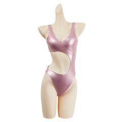 The Substance (2024) Sue Pink Jumpsuit Outfits Cosplay Costume Halloween Carnival Suit 