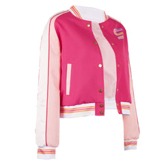 The Substance (2024) Sue Pink Sports Jacket Coat Outfits Cosplay Costume Halloween Carnival Suit 