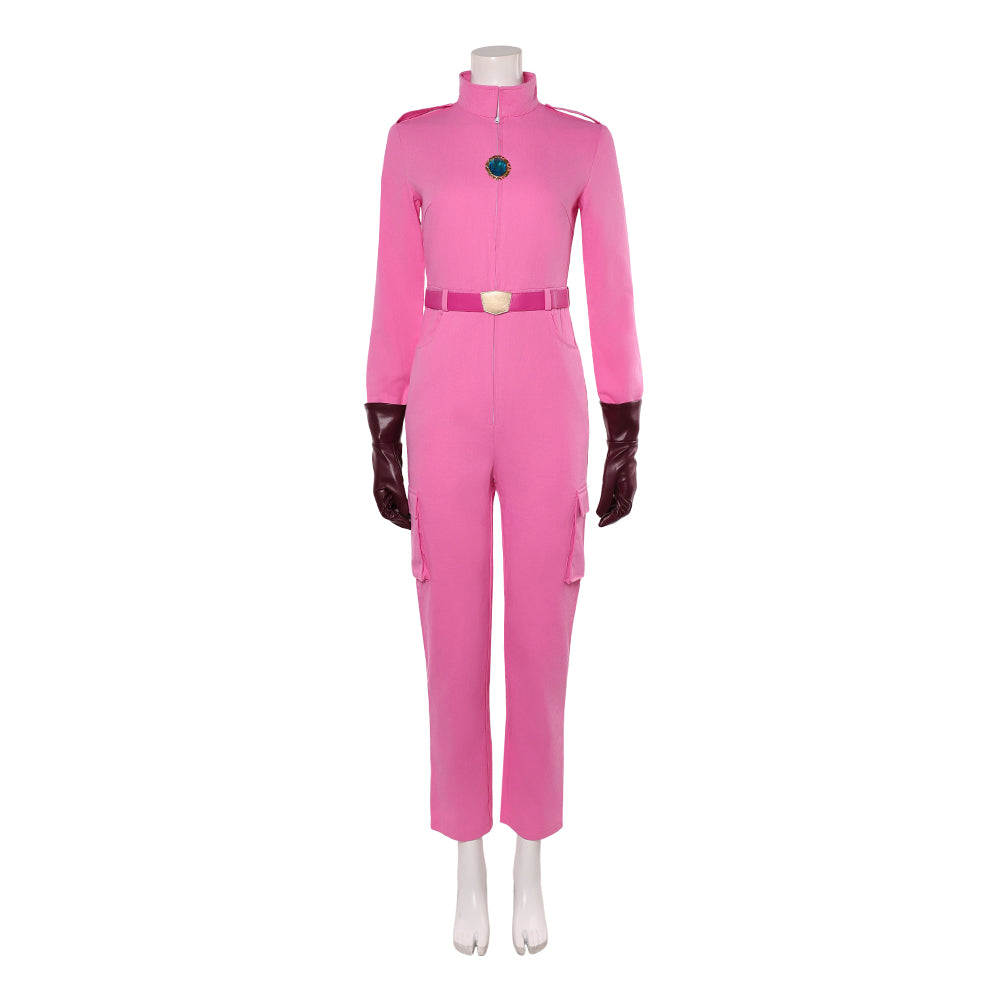 The Super Mario Galaxy Movie (2026) Princess Peach Pink Jumpsuit Set Outfits Cosplay Costume