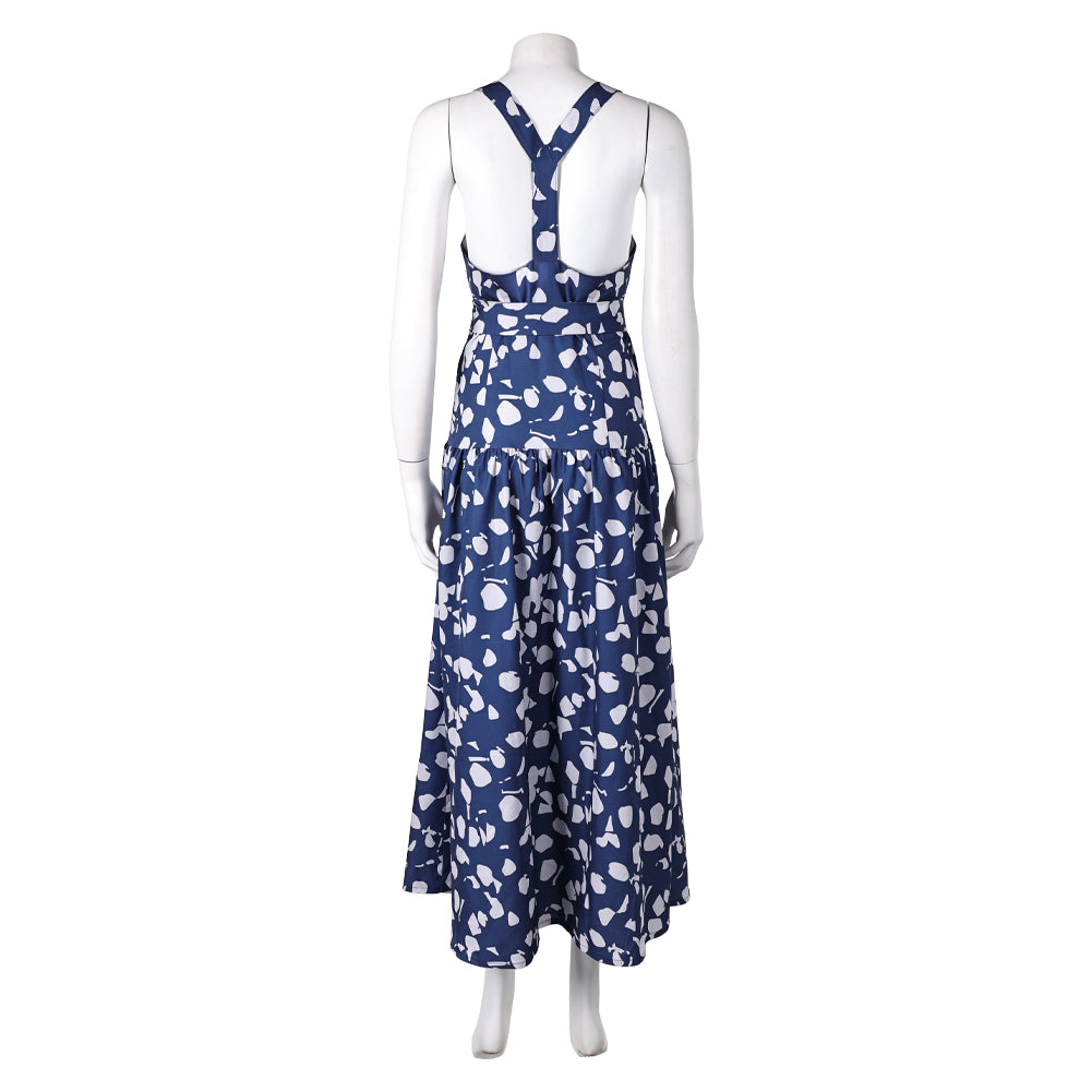 blue dress white lotus 576-310 White Lotus "Queen" women's Dress