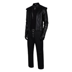The Witcher Season 4 (2025) Geralt Black Leather Jacket Set Outfits Cosplay Costume