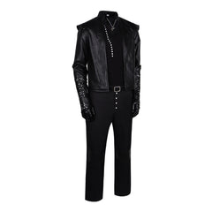 The Witcher Season 4 (2025) Geralt Black Leather Jacket Set Outfits Cosplay Costume
