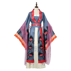 Though I Am An Inept Villainess (2026) Shu Keigetsu Blue Red Hanfu Outfits Cosplay Costume