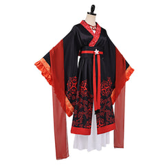 Though I Am An Inept Villainess (2026) Shu Keigetsu Red Black Hanfu Outfits Cosplay Costume 