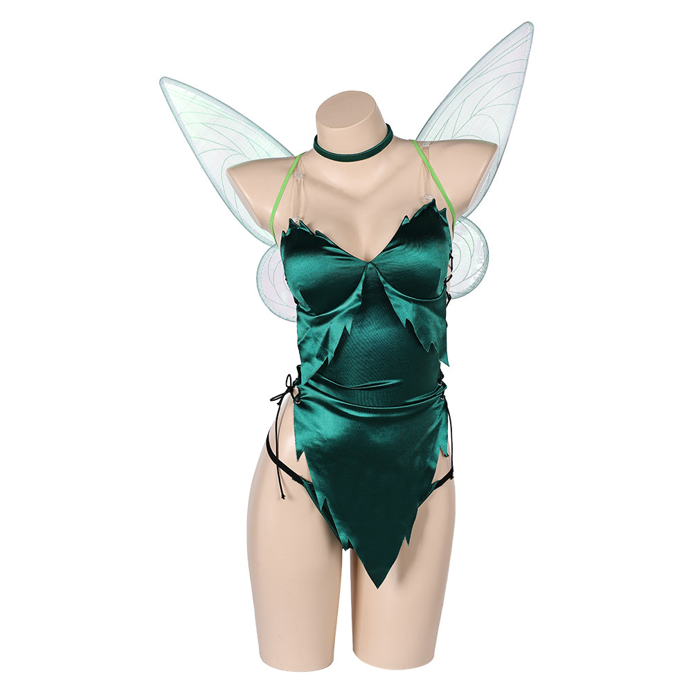 Tinker Bell Peter Pan Green Christmas Sexy Outfits Cosplay Costume