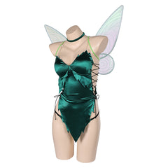 Tinker Bell Peter Pan Green Christmas Sexy Outfits Cosplay Costume