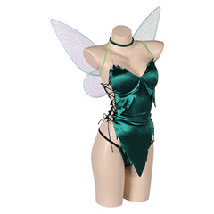 Tinker Bell Peter Pan Green Christmas Sexy Outfits Cosplay Costume