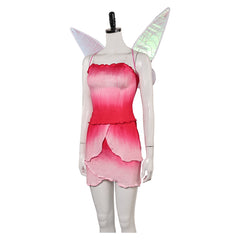 Tinker Bell Rosetta Pink Dress Outfits Cosplay Costume Halloween Carnival Suit 