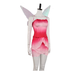 Tinker Bell Rosetta Pink Dress Outfits Cosplay Costume Halloween Carnival Suit 