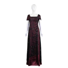 Titanic Rose DeWitt Red Dress Set Outfits Cosplay Costume
