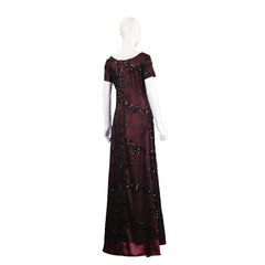 Titanic Rose DeWitt Red Dress Set Outfits Cosplay Costume