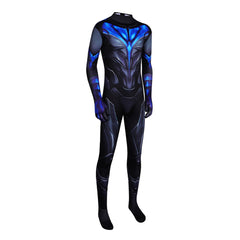 Titans Dick Grayson Nightwing Blue Black Jumpsuit Outfits Cosplay Costume 