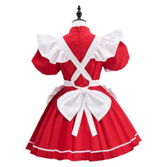 Tokyo Mew Mew New Momomiya Ichigo Red Maid Dress Set Outfits Cosplay Costume