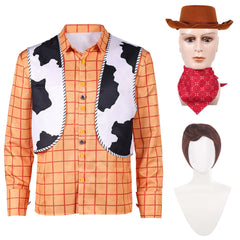 Toy Story (2026) Woody Cowboy Vest Yellow Shirt Set Outfits Cosplay Costume