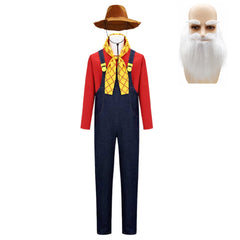 Toy Story (2026) Stinky Pete Red Blue Overalls Set Outfits Cosplay Costume