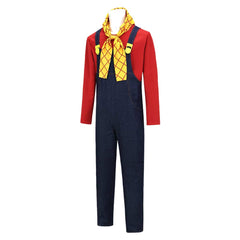 Toy Story Stinky Pete Red Blue Overalls Set Outfits Cosplay Costume