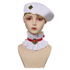 TV Arcane: League Of Legends 2 (2024) Caitlyn White Hat Collar Cosplay Halloween Carnival Accessories Props