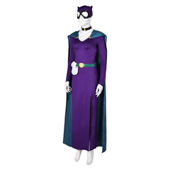 TV Batman: Caped Crusader (2024) Catwoman Purple Dress Outfits Cosplay Costume Halloween Carnival Suit 