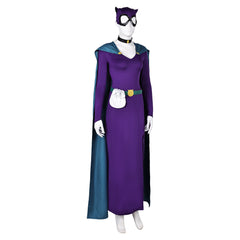 TV Batman: Caped Crusader (2024) Catwoman Purple Dress Outfits Cosplay Costume Halloween Carnival Suit 