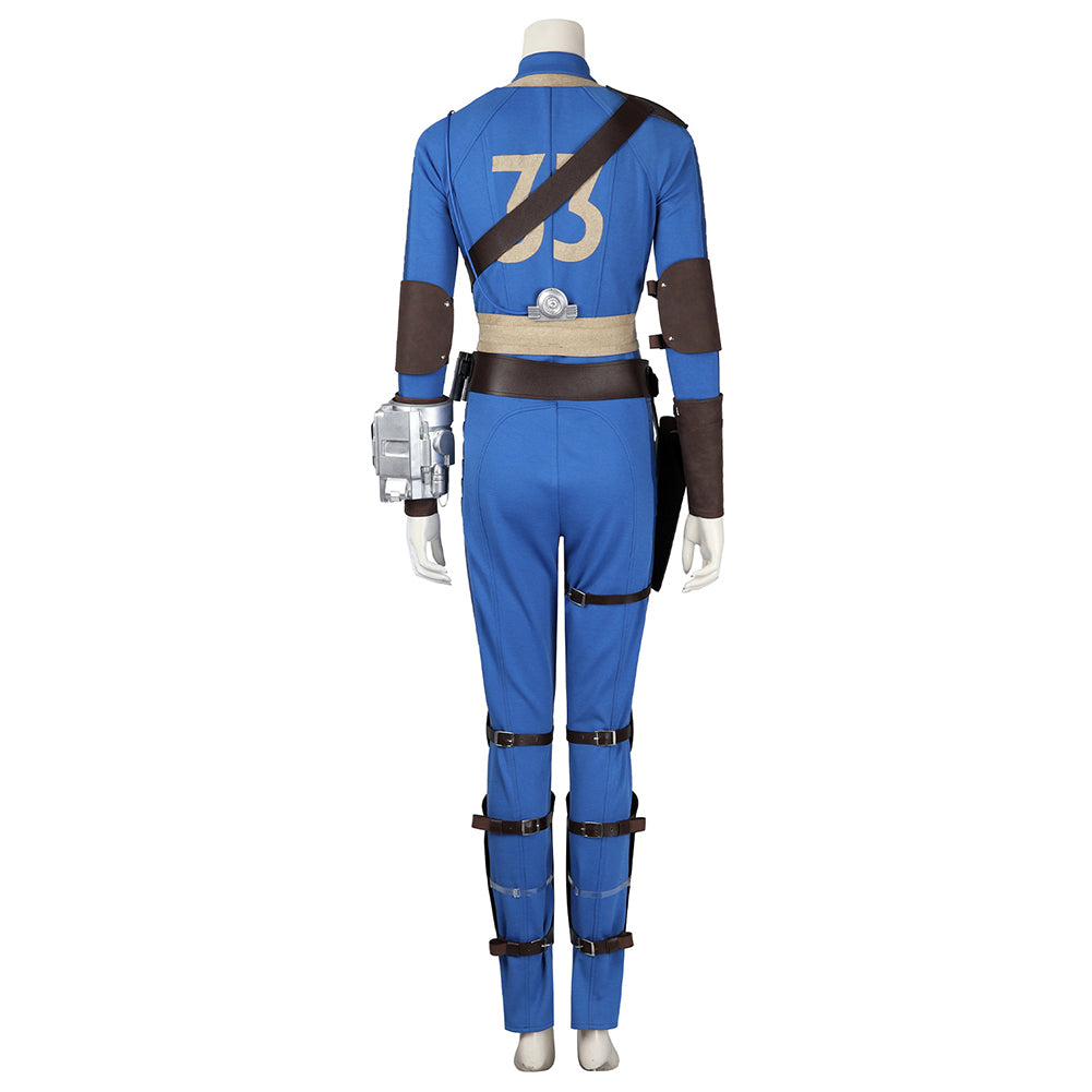 Fallout 2024 Lucy Vault 33 Blue Jumpsuit Full Set Vault Dweller Outfits  Cosplay Costume Halloween Carnival Suit