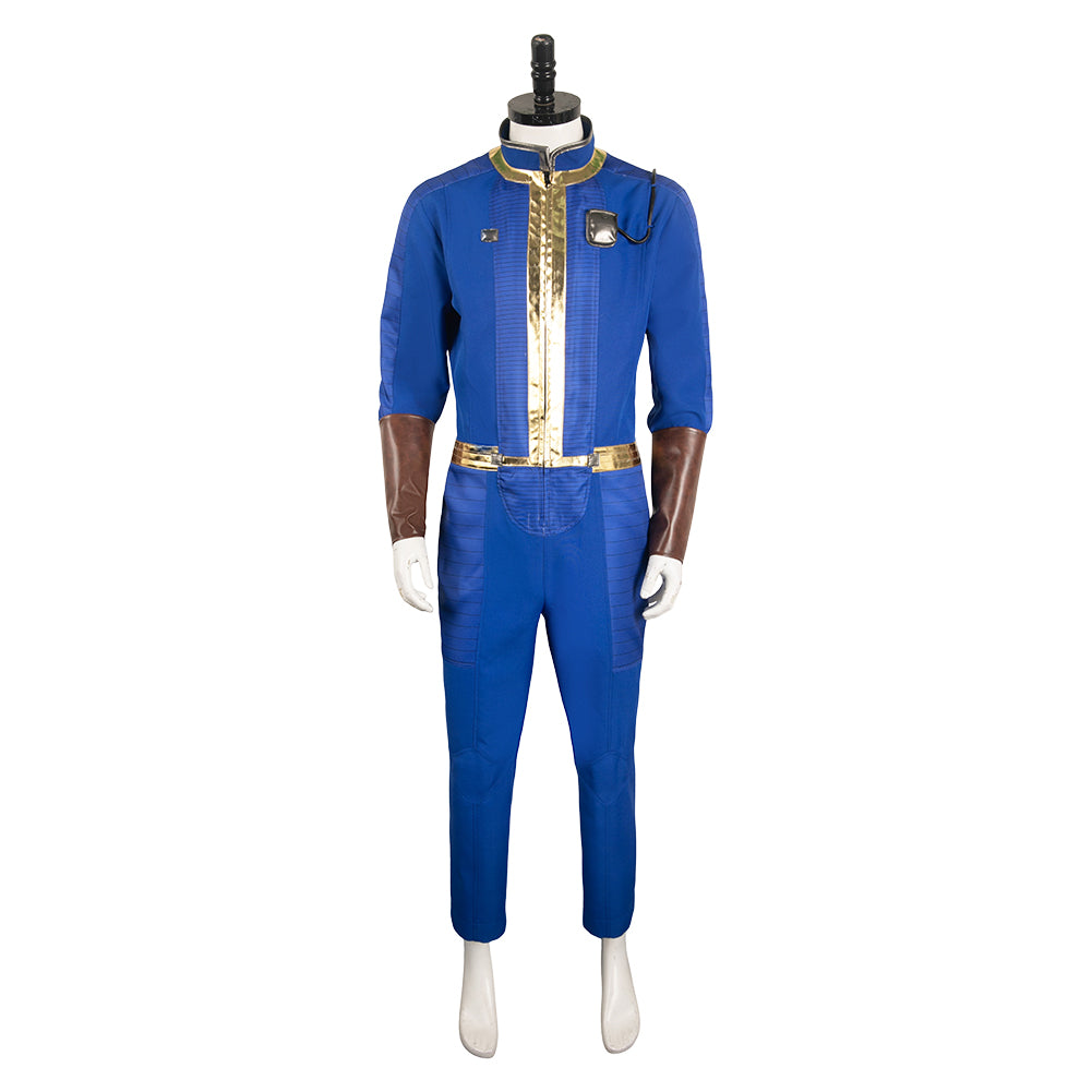TV Fallout 2024 Vault 111 Dweller Unisex Blue Jumpsuit Cosplay Costume Outfits Halloween Carnival Suit