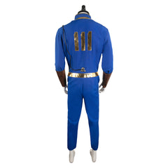 TV Fallout 2024 Vault 111 Dweller Unisex Blue Jumpsuit Cosplay Costume Outfits Halloween Carnival Suit