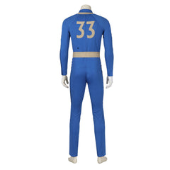 TV Fallout (2024) Maximus Men's Blue Bodysuit Shelter Outfits Cosplay Costume Halloween Carnival Suit