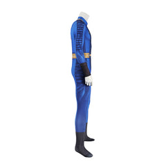 TV Fallout (2024) Men Printed Vault 33 Dweller Blue Jumpsuit Outfits Cosplay Costume Halloween Carnival Suit