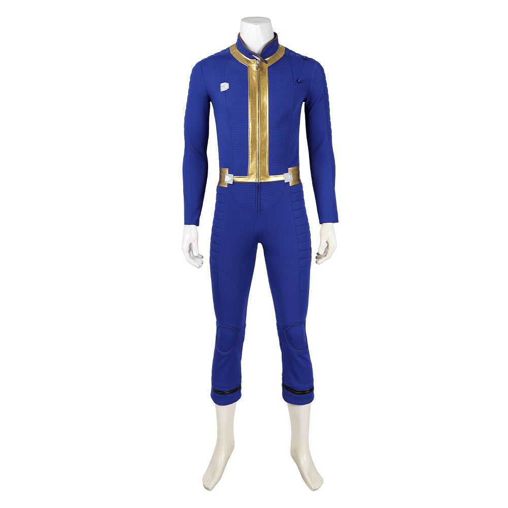TV Fallout (2024) Shelter Vault 75 Dweller Blue Jumpsuit Outfits Cosplay Costume Halloween Carnival Suit