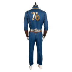 TV Fallout (2024) Vault 76 Dweller Blue Jumpsuit Unisex Outfits Cosplay Costume Halloween Carnival Suit 