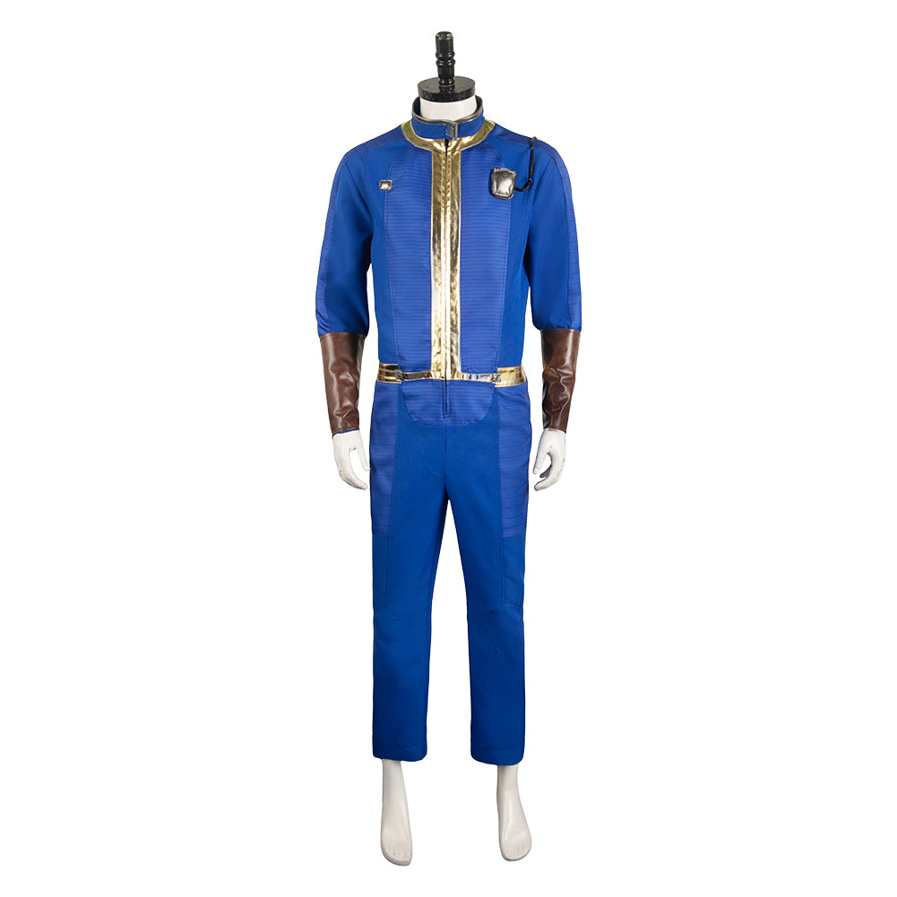 TV Fallout (2024) Vault ​Dweller Vault 88 Unisex Blue Jumpsuit Outfits Cosplay Costume Halloween Carnival Suit