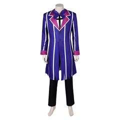 TV Hazbin Hotel 2024 Alastor Purple Set Cosplay Costume Outfits Halloween Carnival Suit