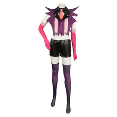 TV Hazbin Hotel 2024 Angel Dust Purple Outfits Cosplay Costume Halloween Carnival Suit