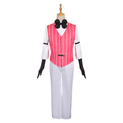 TV Hazbin Hotel 2024 Lucifer Pink Vest Outfits Cosplay Costume Halloween Carnival Suit