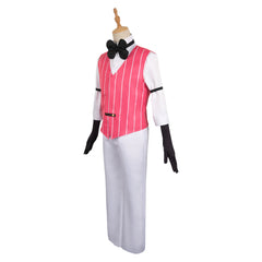 TV Hazbin Hotel 2024 Lucifer Pink Vest Outfits Cosplay Costume Halloween Carnival Suit