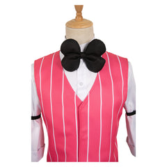 TV Hazbin Hotel 2024 Lucifer Pink Vest Outfits Cosplay Costume Halloween Carnival Suit