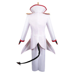 TV Hazbin Hotel 2024 Lucifer White Outfits Cosplay Costume Halloween Carnival Suit