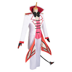 TV Hazbin Hotel 2024 Lucifer White Outfits Cosplay Costume Halloween Carnival Suit