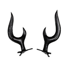 TV Hazbin Hotel (2024) Alastor Black Horns Clips Cosplay Headband Halloween Carnival Costume Accessories Props