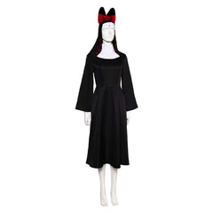 TV Hazbin Hotel (2024) Alastor Nun Black Dress Set Outfits Cosplay Costume Halloween Carnival Suit 