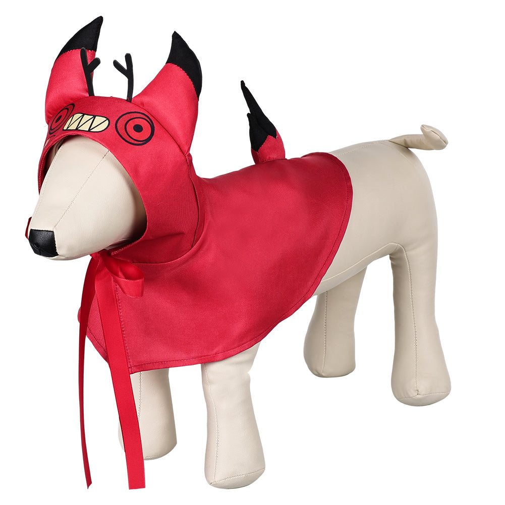 TV Hazbin Hotel (2024) Alastor Red Dogs Pet Cloak Outfits Cosplay Costume Halloween Carnival Suit