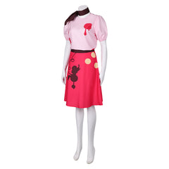 TV Hazbin Hotel (2024) Niffty Red And White Dress Outfits Cosplay Costume Halloween Carnival Suit