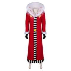 TV Hazbin Hotel (2024) Valentino Red Coat Outfits Cosplay Costume Halloween Carnival Suit