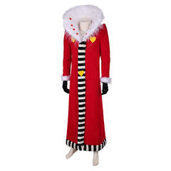 TV Hazbin Hotel (2024) Valentino Red Coat Outfits Cosplay Costume Halloween Carnival Suit