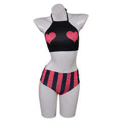 TV Hazbin Hotel (2024) Velvette Black Swimsuit Cosplay Costume Outfits Halloween Carnival Suit 