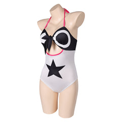 TV Hazbin Hotel (2024) Verosika Black And White Swimsuit Outfits Cosplay Costume Halloween Carnival Suit