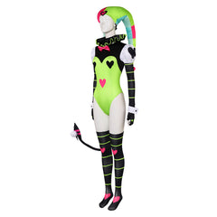 TV Helluva Boss 2 (2024) Fizzarolli Green Clown Bodysuit Cosplay Outfits Costume Halloween Carnival Suit