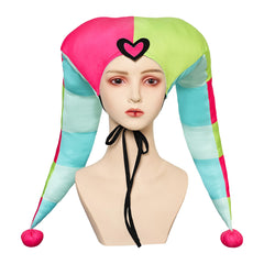 TV Helluva Boss 2 (2024) Fizzarolli Pink Hat Hood Cap Cosplay Hazbin Hotel Halloween Carnival Accessories Props